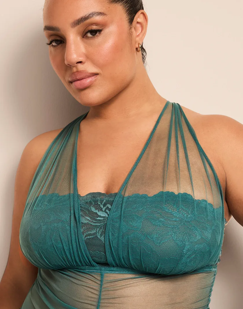 Eave Dark Green 2 Unlined lingerie bundle Model 7