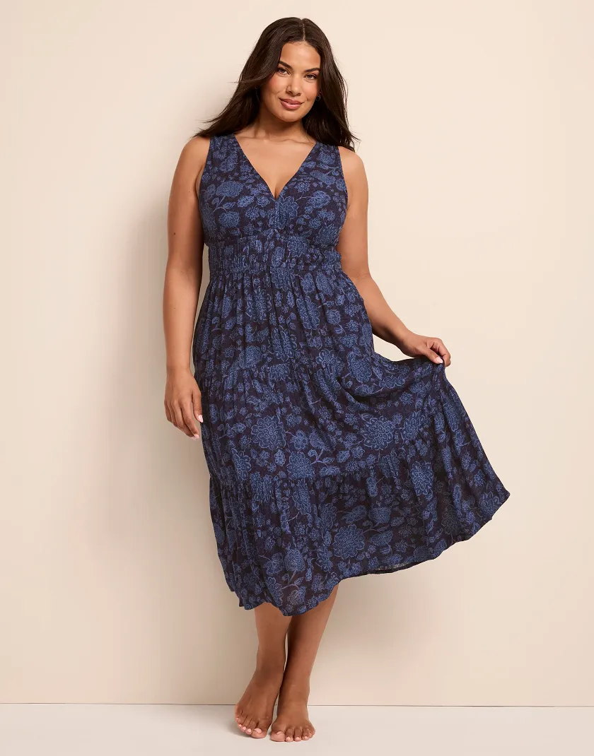 Zahira Floral Blue lounge bundle Model 7