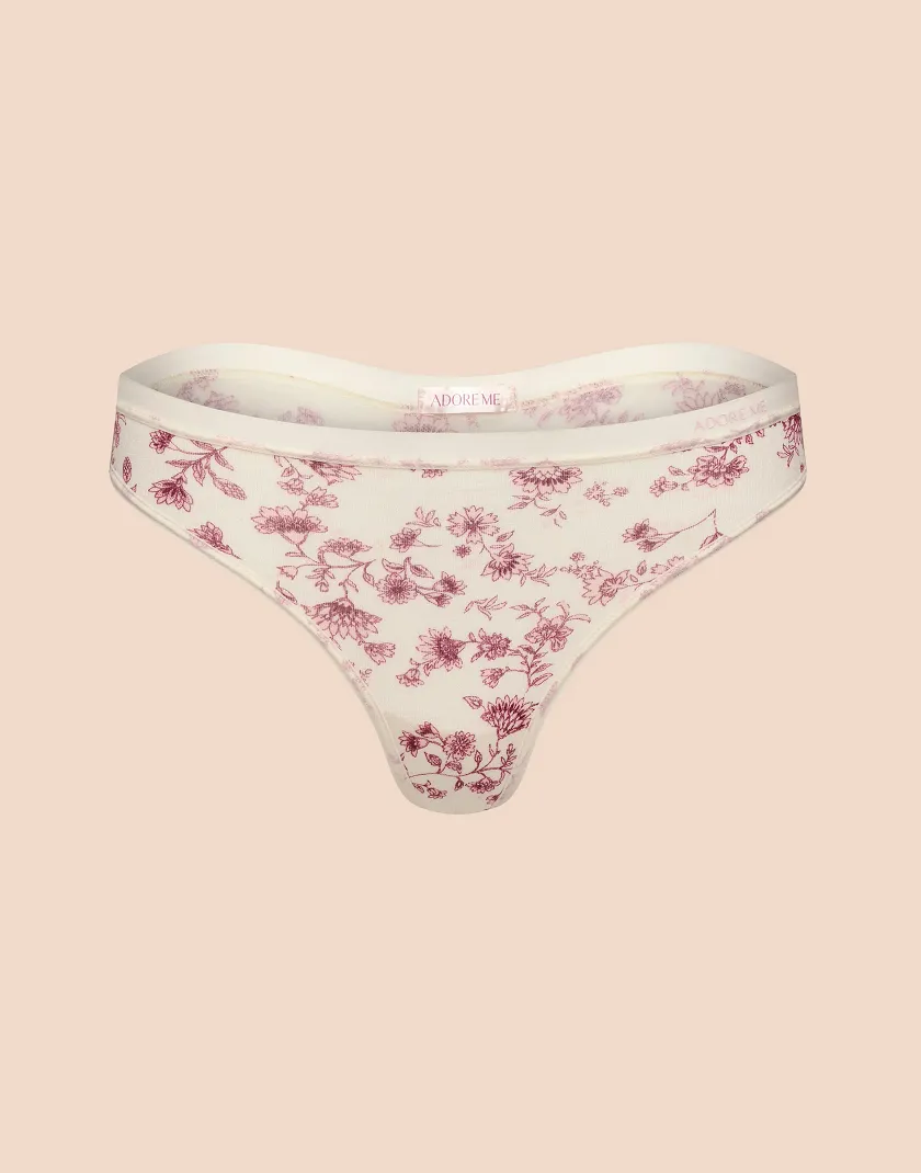 Ezra Thong Floral Pink panty bundle Still 3