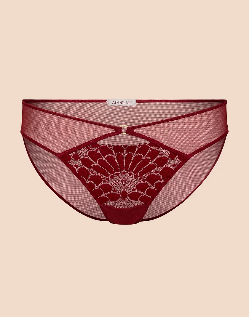 Albanne Bikini Dark Red panty bundle Still 3