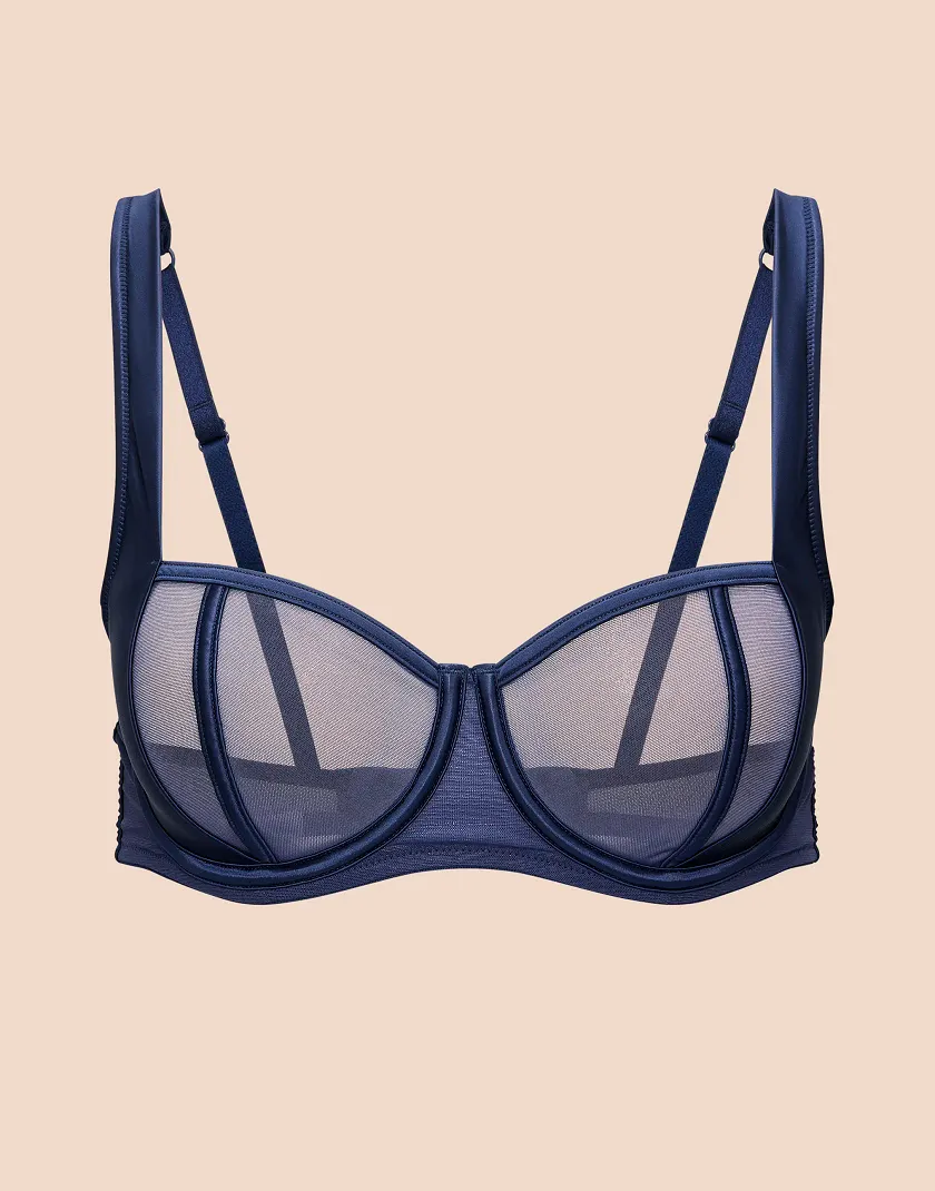 Elen Dark Blue 2 Unlined bra bundle Still 3