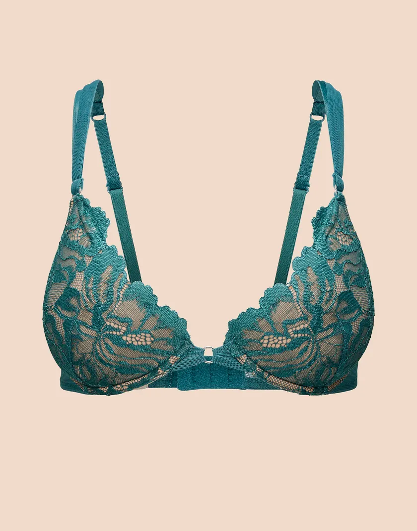 Marieprune Dark Green 2 Push Up bra bundle Still 3