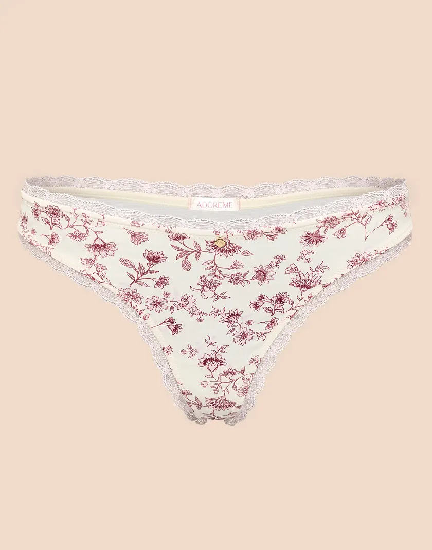 Elsie Thong Floral Pink panty bundle Still 3