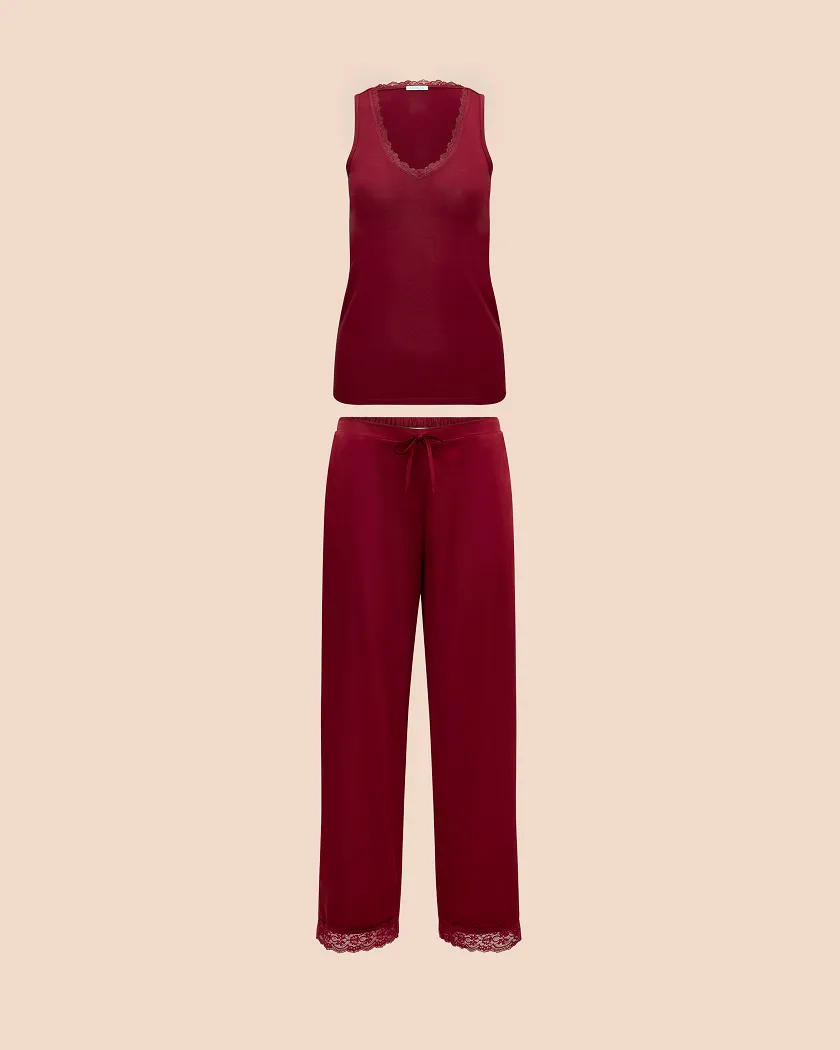 Laureen Dark Red sleepwear bundle Still 4