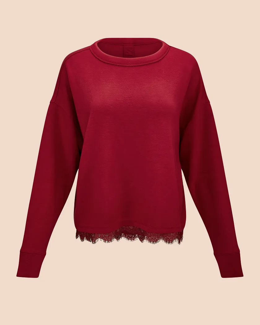 Alexandria Dark Red lounge bundle Still 3