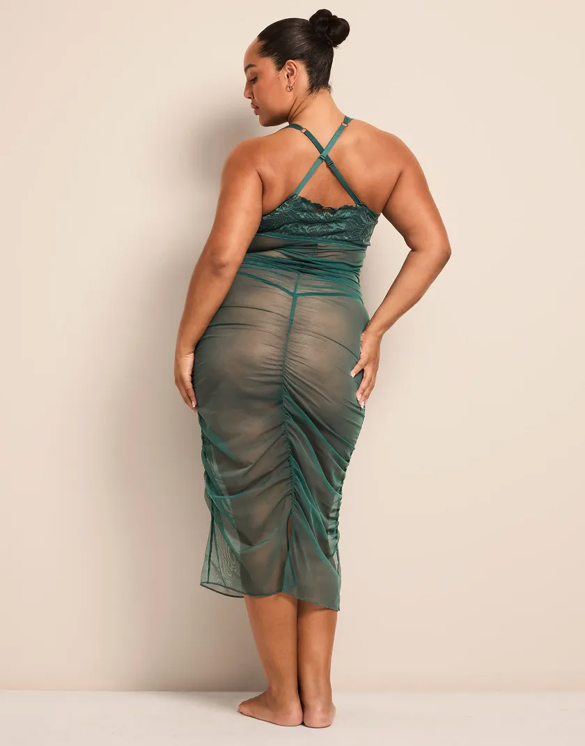Eave Dark Green 2 Unlined lingerie bundle Model 5
