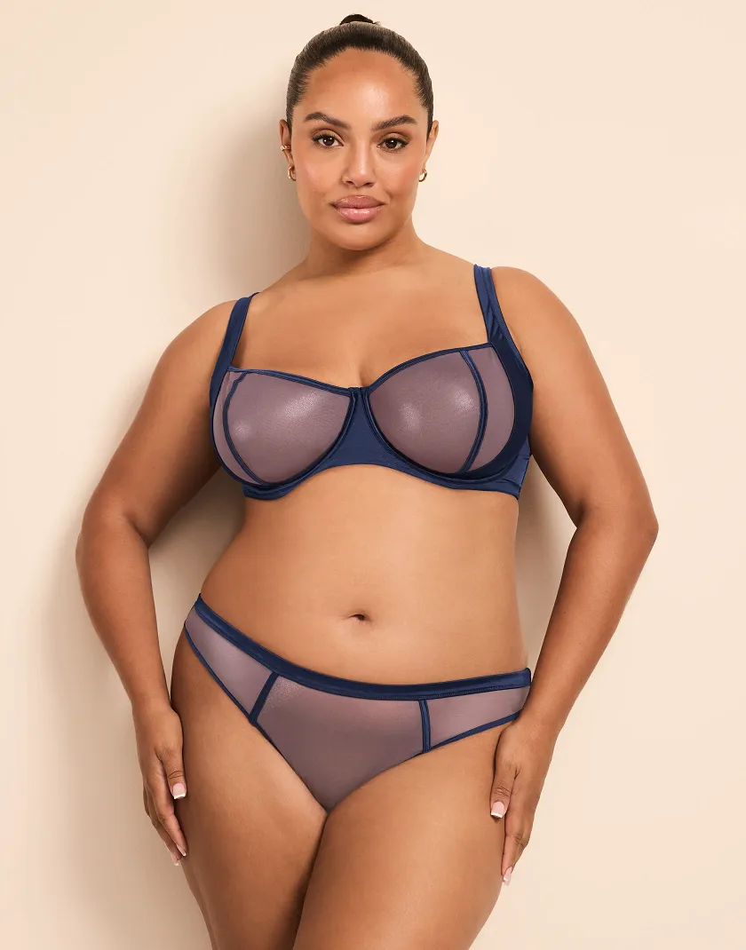 Elen Dark Blue 2 Unlined bra bundle Model 7