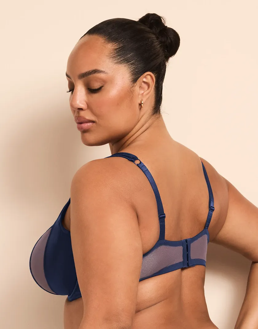 Elen Dark Blue 2 Unlined bra bundle Model 5