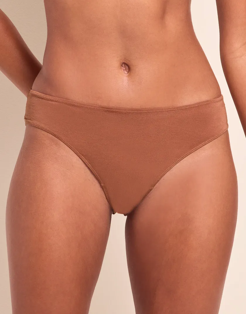 Harlowe B1 Bikini Dark Brown 2 panty bundle Model 2