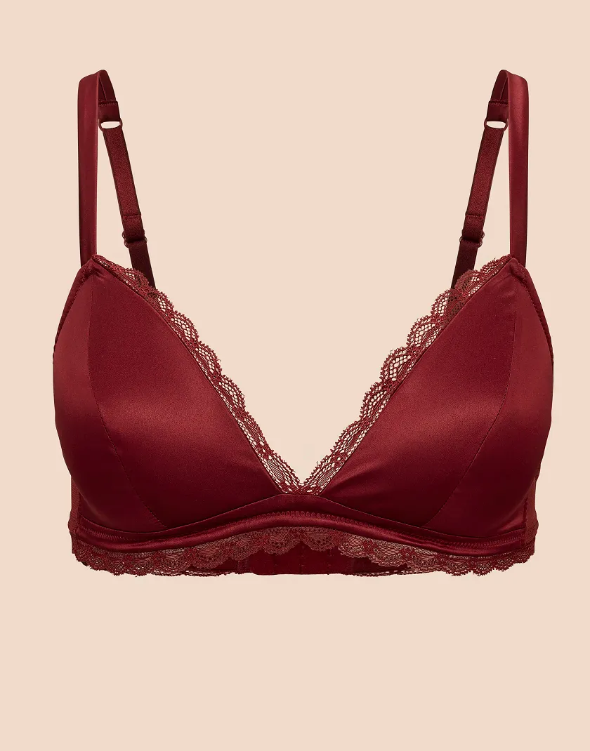 Ursula Dark Red 2 Lightly Lined bra bundle Still 4