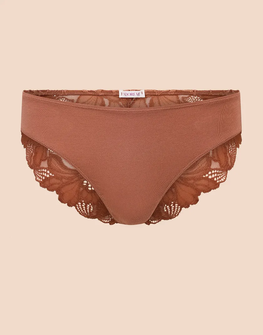 Harlowe B1 Bikini Dark Brown 2 panty bundle Still 3