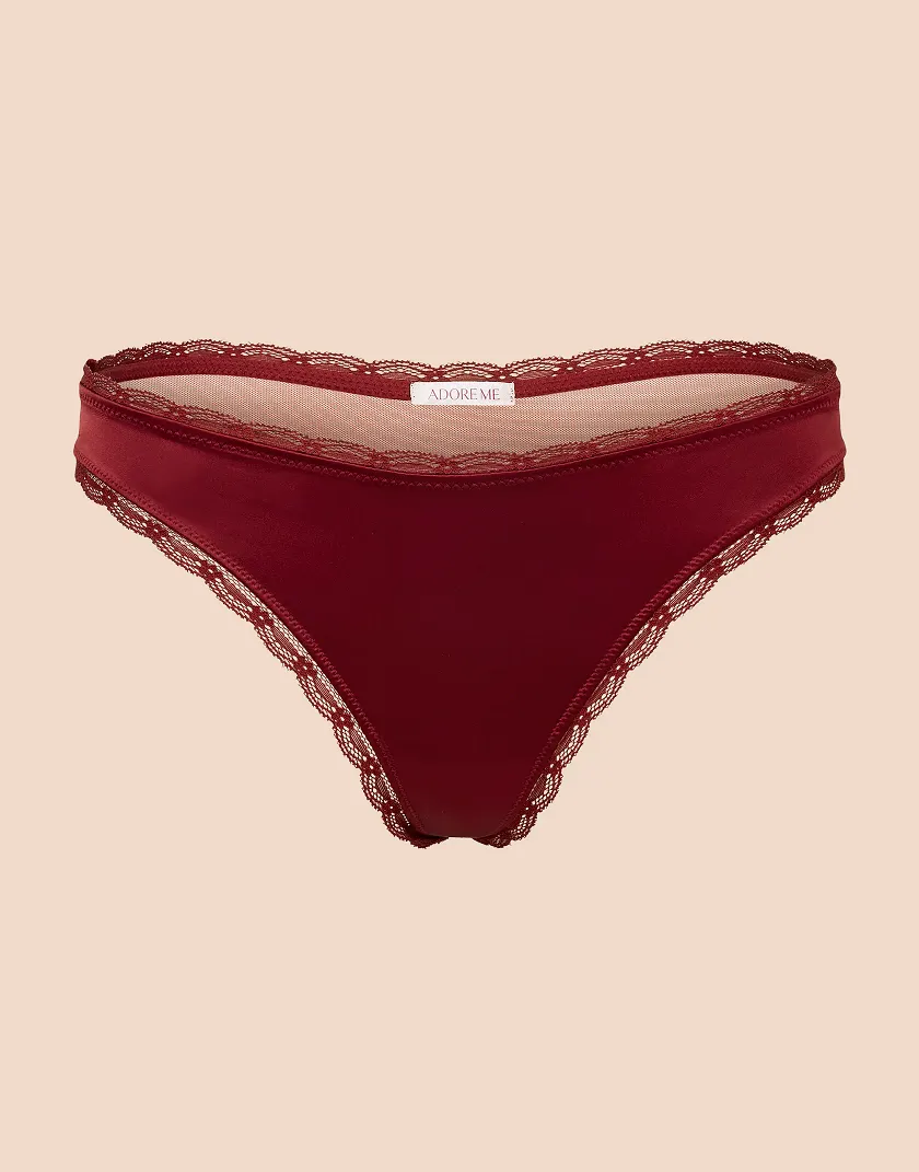 Elsie Thong Dark Red panty bundle Still 3