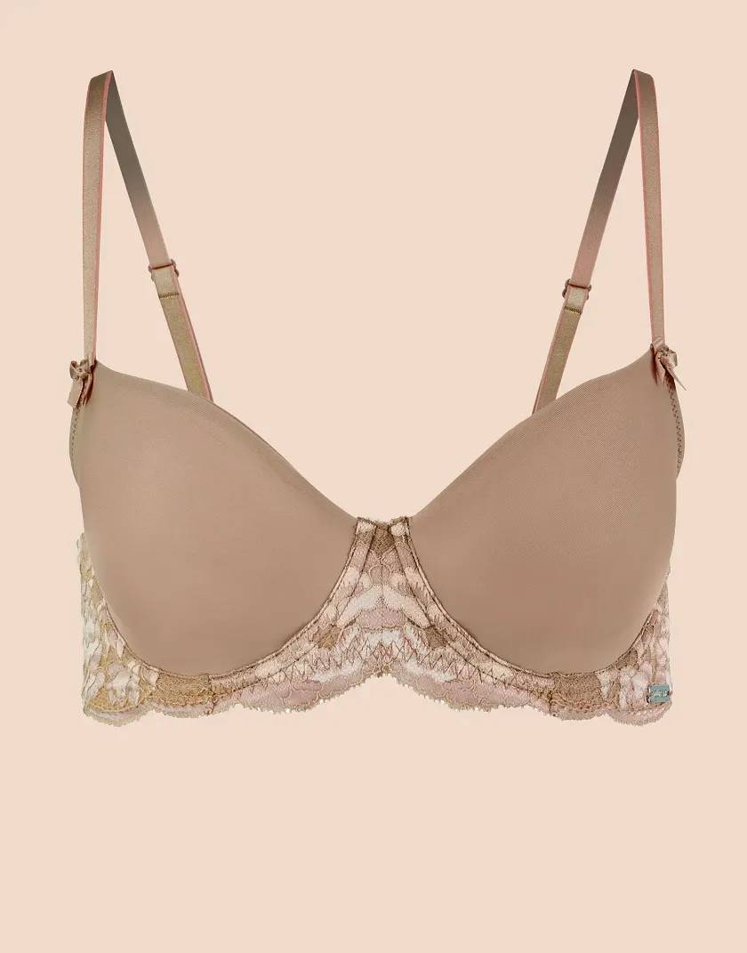Missy Medium Beige 2 Unlined bra bundle Model 3