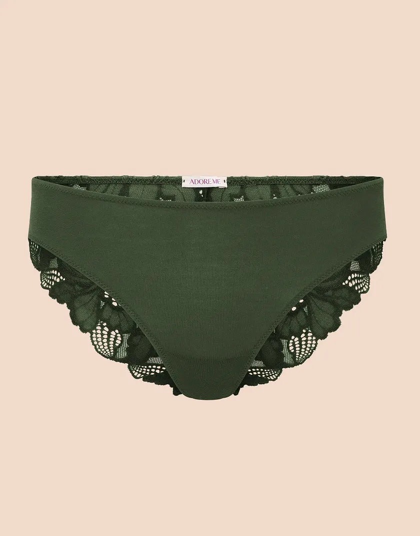 Teagan B1 Bikini Dark Green panty bundle Still 3