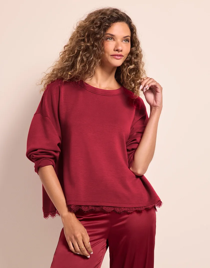 Alexandria Dark Red lounge bundle Model 6