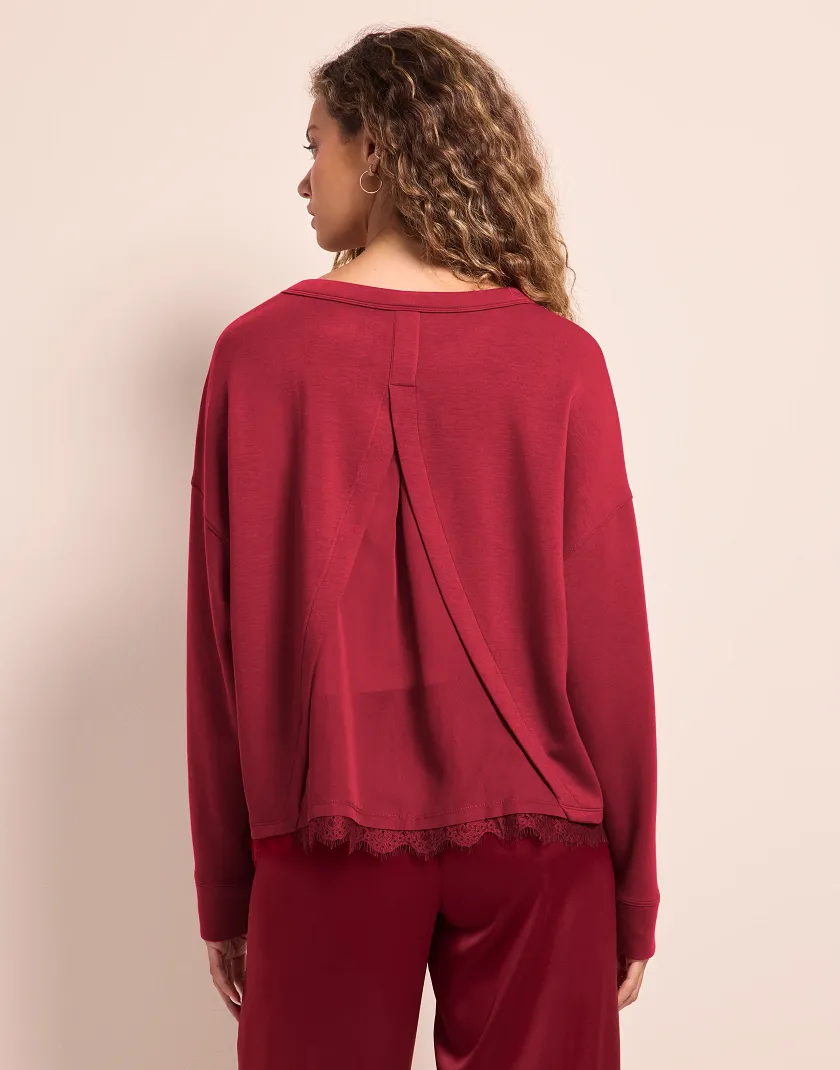 Alexandria Dark Red lounge bundle Model 4