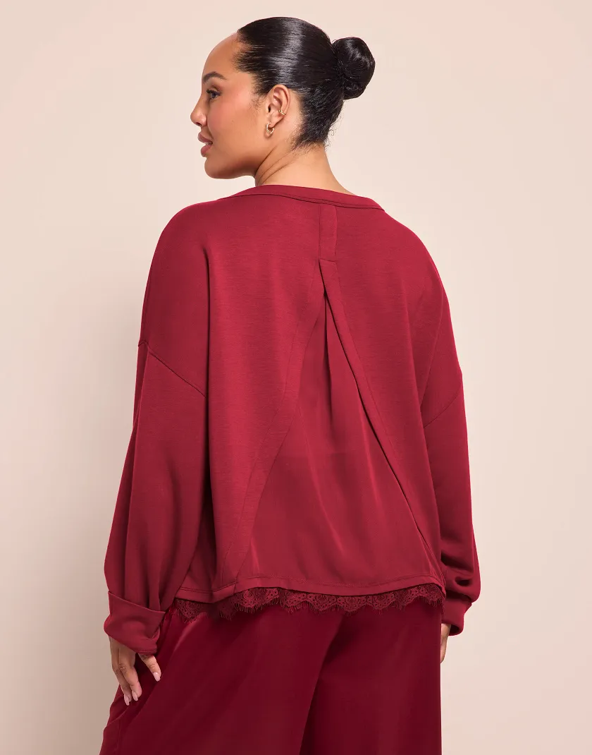 Alexandria Dark Red lounge bundle Model 5