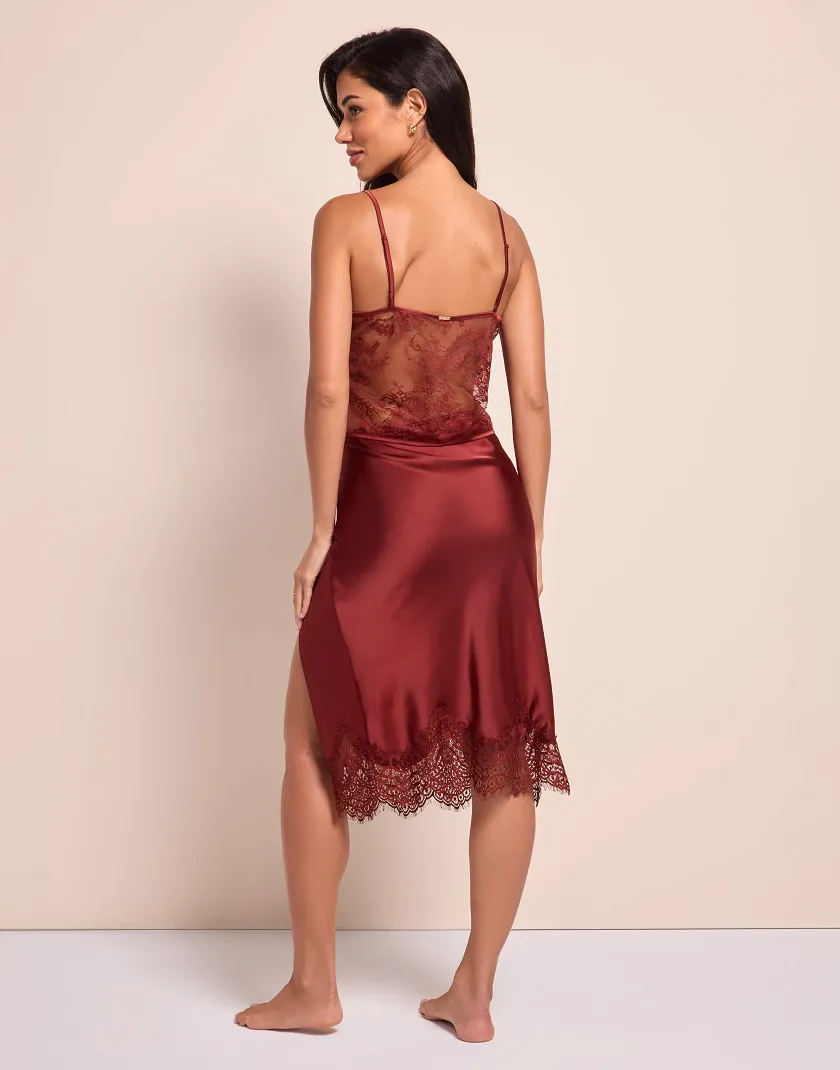Apolonia Dark Red lingerie bundle Model 2