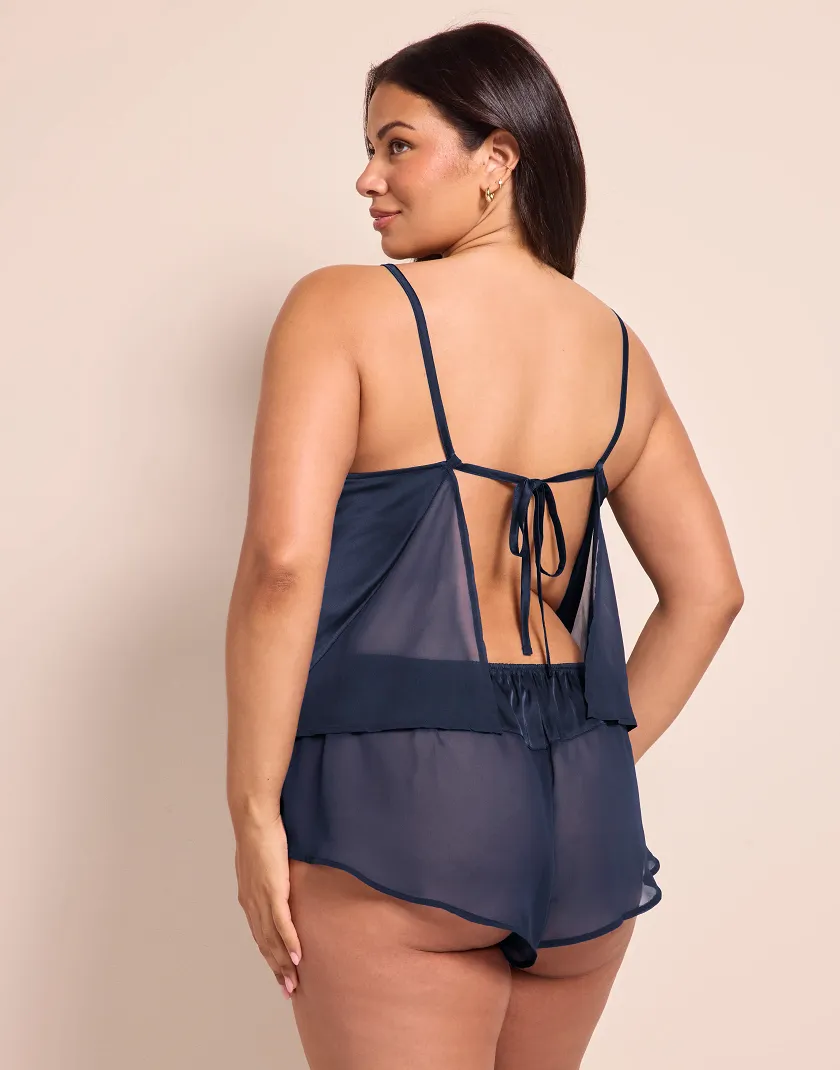 Kimberley Dark Blue lingerie bundle Model 4