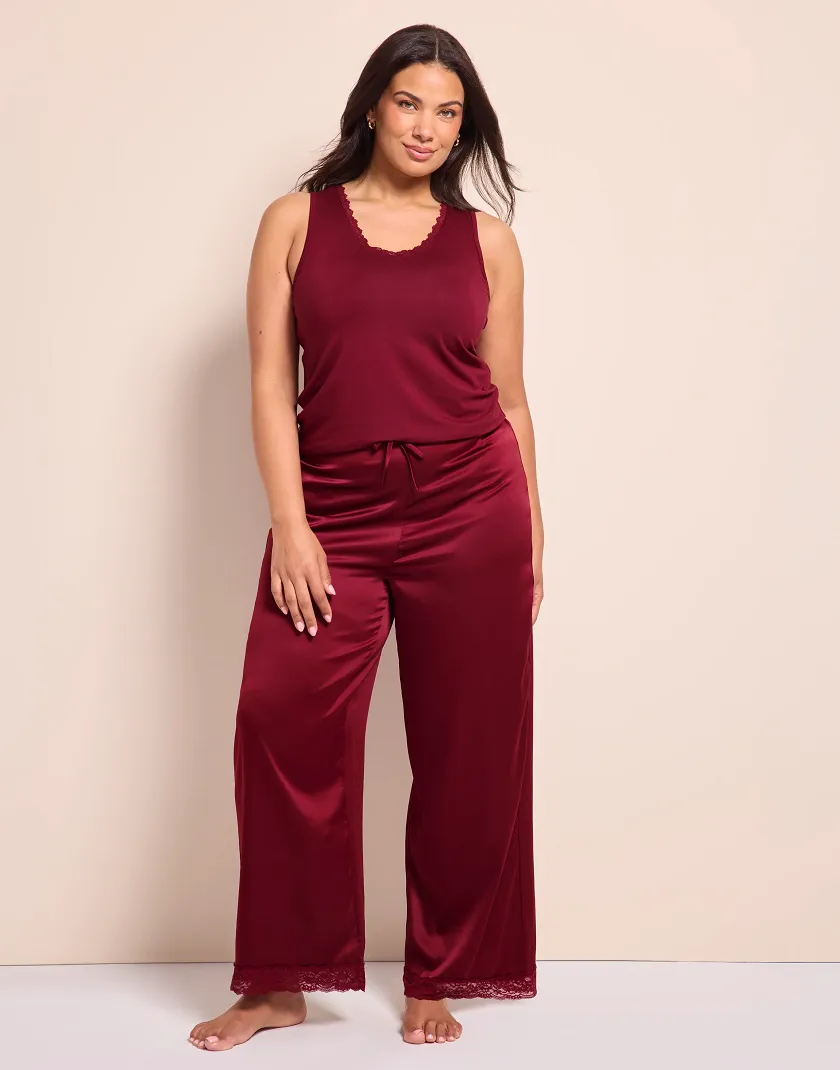 Laureen Dark Red sleepwear bundle Model 3