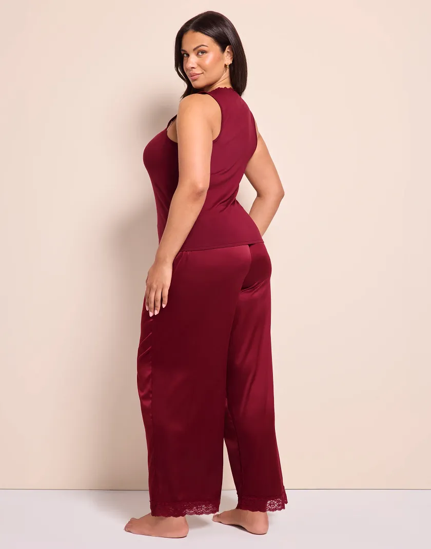 Laureen Dark Red sleepwear bundle Model 6
