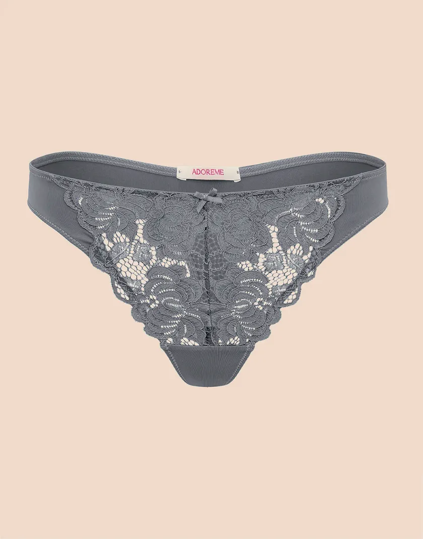 London Thong Dark Gray panty bundle Still 3