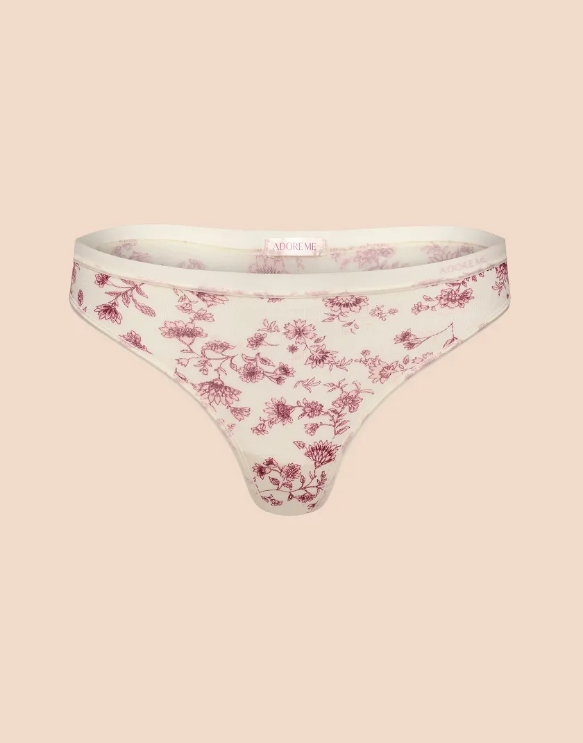Ezra Thong Floral Pink panty bundle Still 3