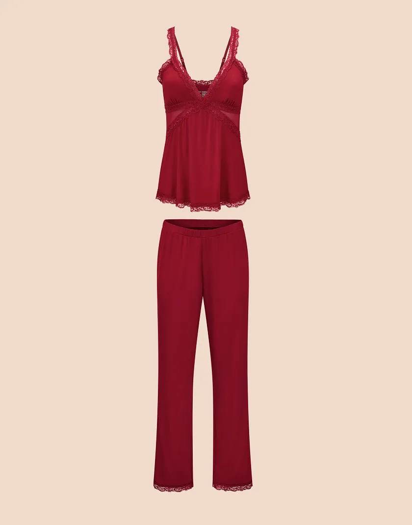 LenaMarie Dark Red sleepwear bundle Still 3