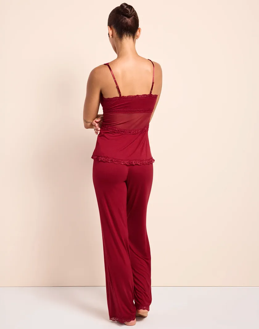 LenaMarie Dark Red sleepwear bundle Model 4