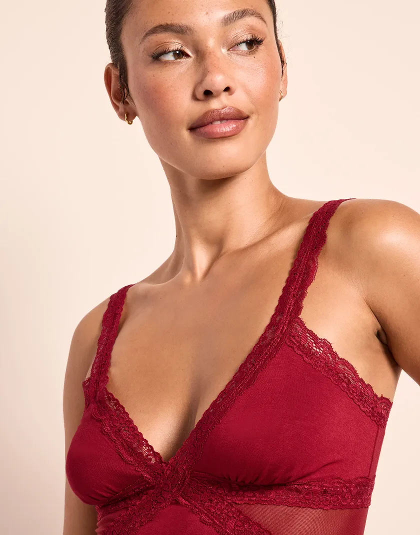 LenaMarie Dark Red sleepwear bundle Model 6