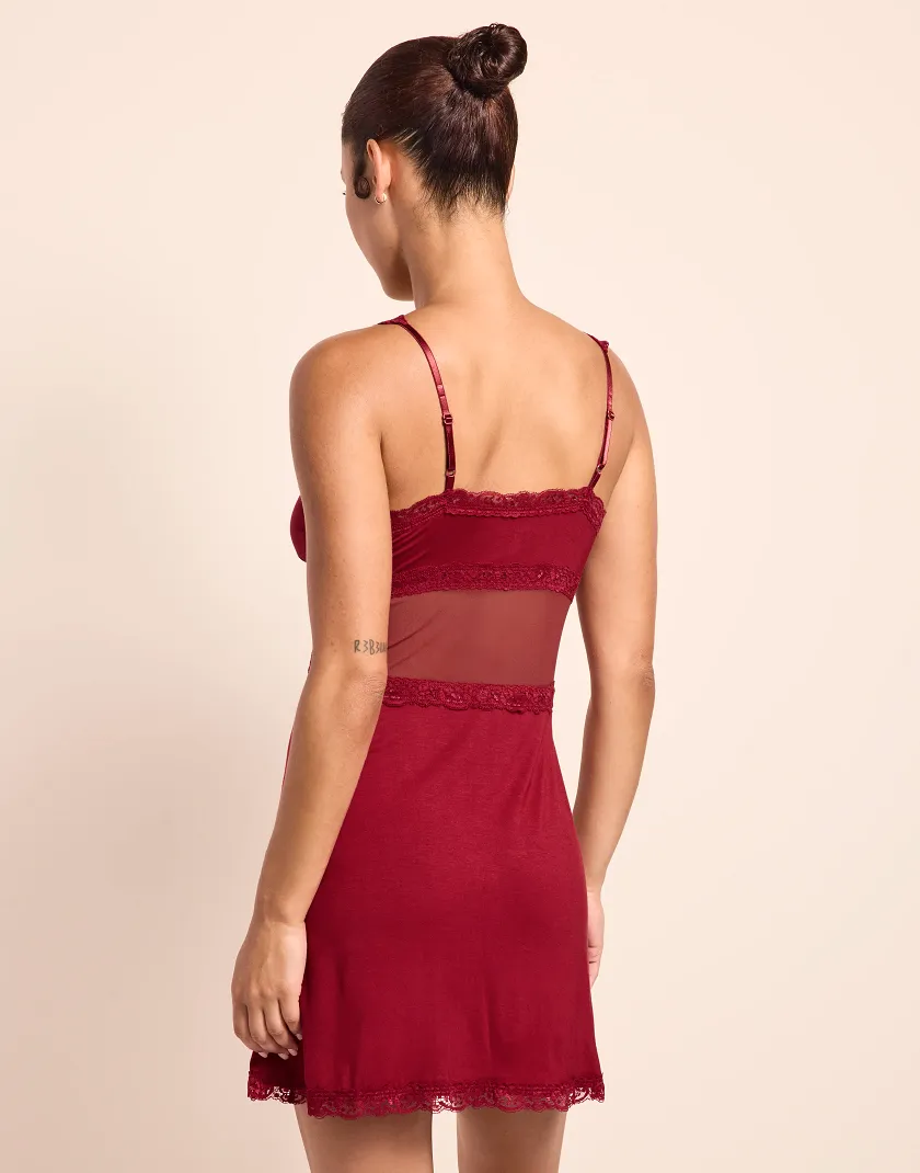 Primrose1 C1 Dark Red sleepwear bundle Model 4