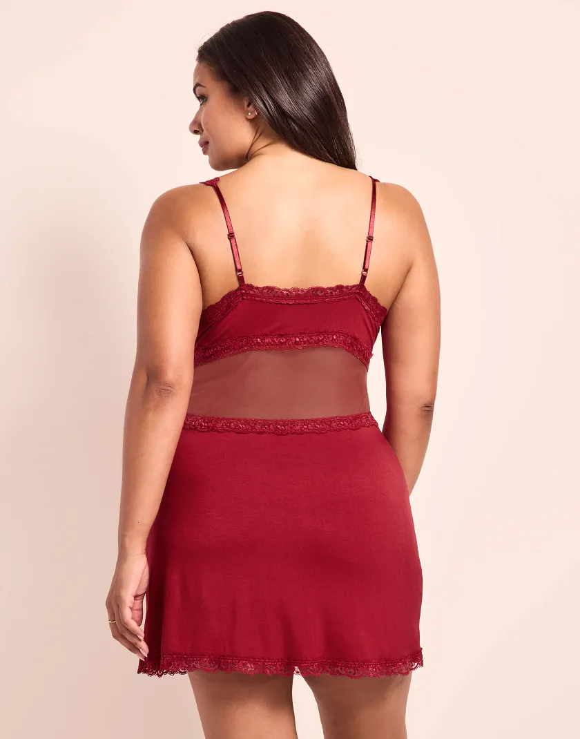 Primrose1 C1 Dark Red sleepwear bundle Model 5