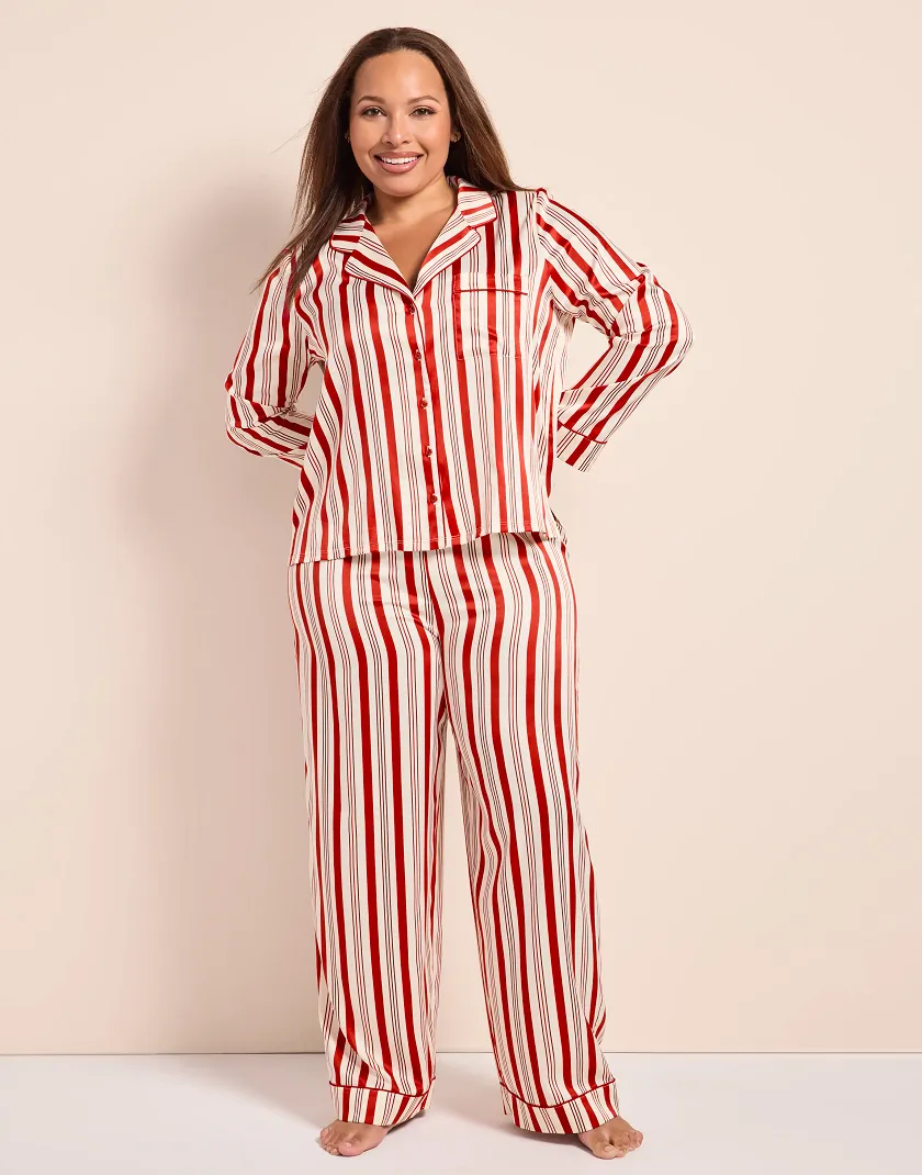 Raven Stripe Red sleepwear bundle Model 2