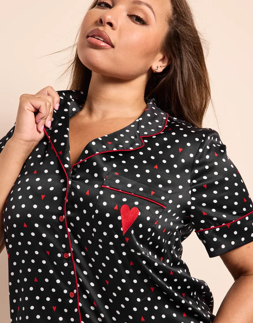 Trisha Dot Black sleepwear bundle Model 7