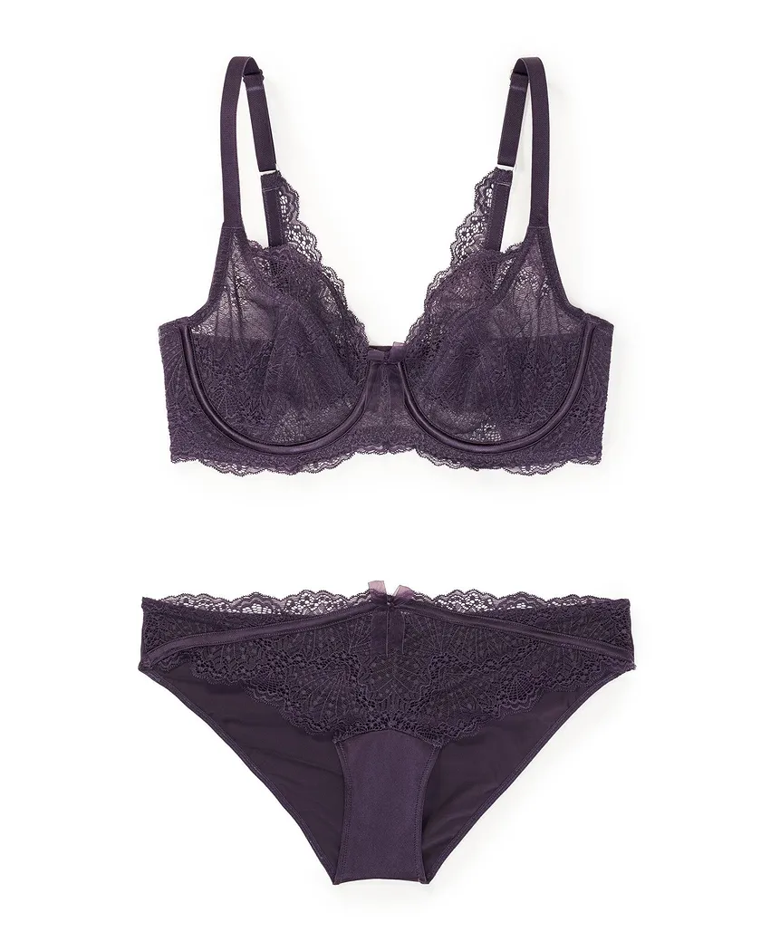 Hannalee Dark Purple 2 Unlined bra bundle Still 2