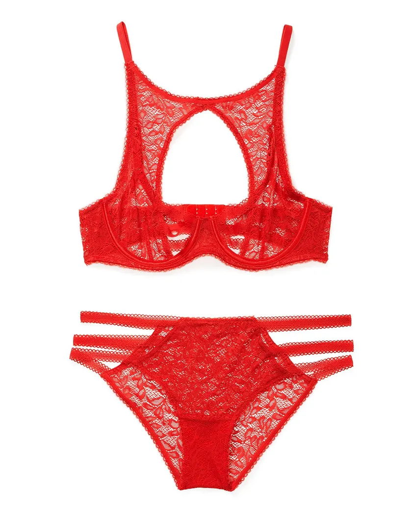 Dania Dark Red 2 Unlined bra bundle Still 1