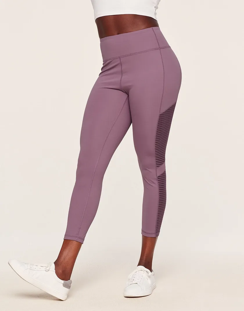 Cali Stripe Mesh Dark Purple activewear bundle Model 6