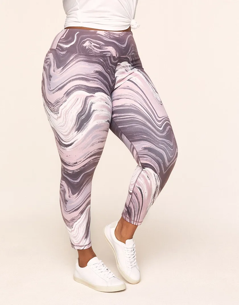 Cora Cozy 7/8 Novelty Purple Plus activewear bundle Model 2