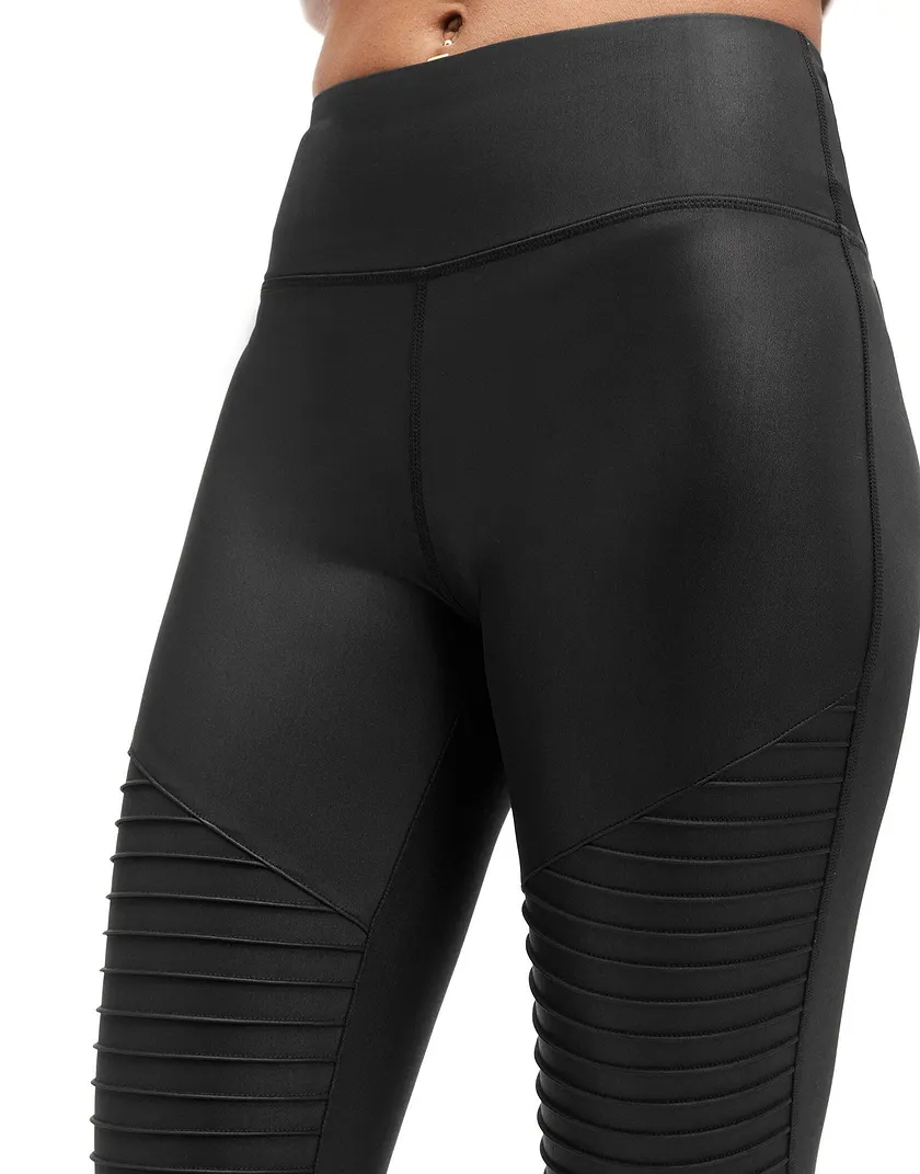 Mia Moto Legging Dark Black legwear bundle Model 4