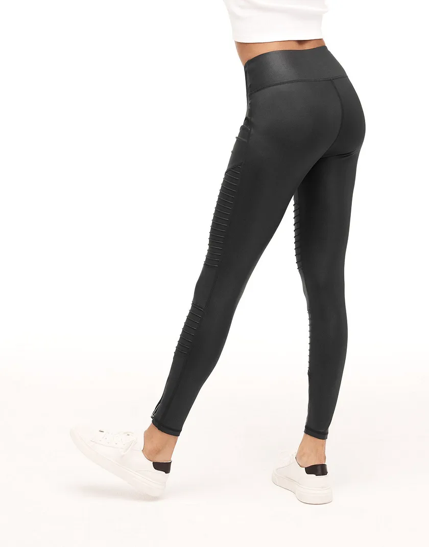 Mia Moto Legging Dark Black legwear bundle Model 6
