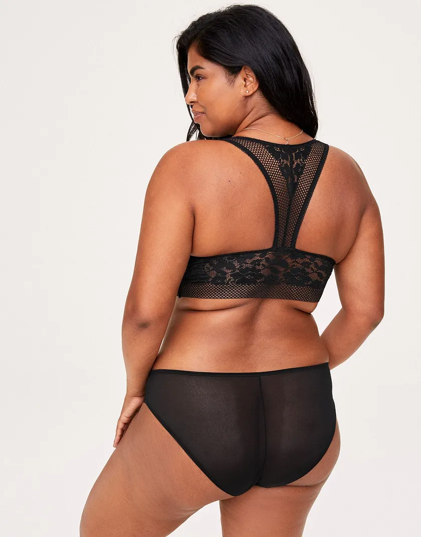 Jamie Black Plus Unlined bra and panty bundle Model 4