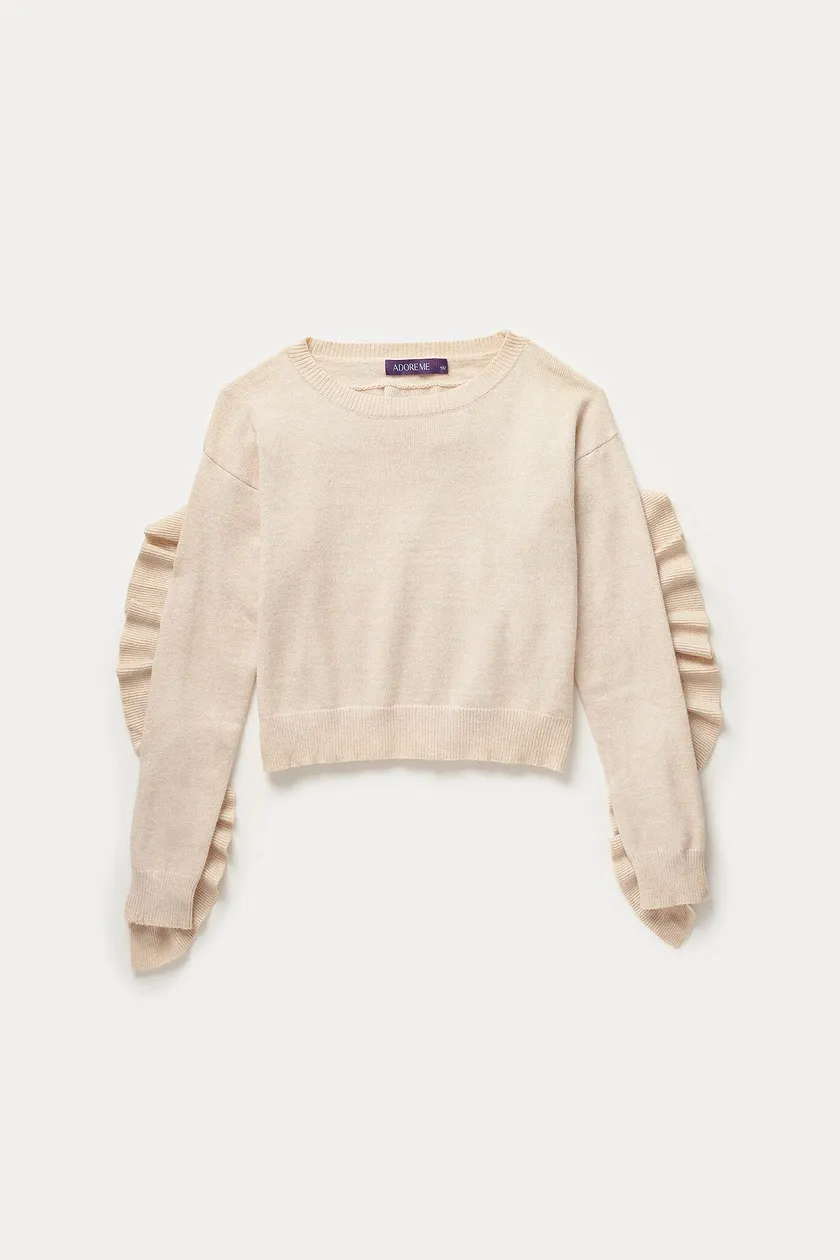 Ajo Sweater Light Brown tops bundle Still 1
