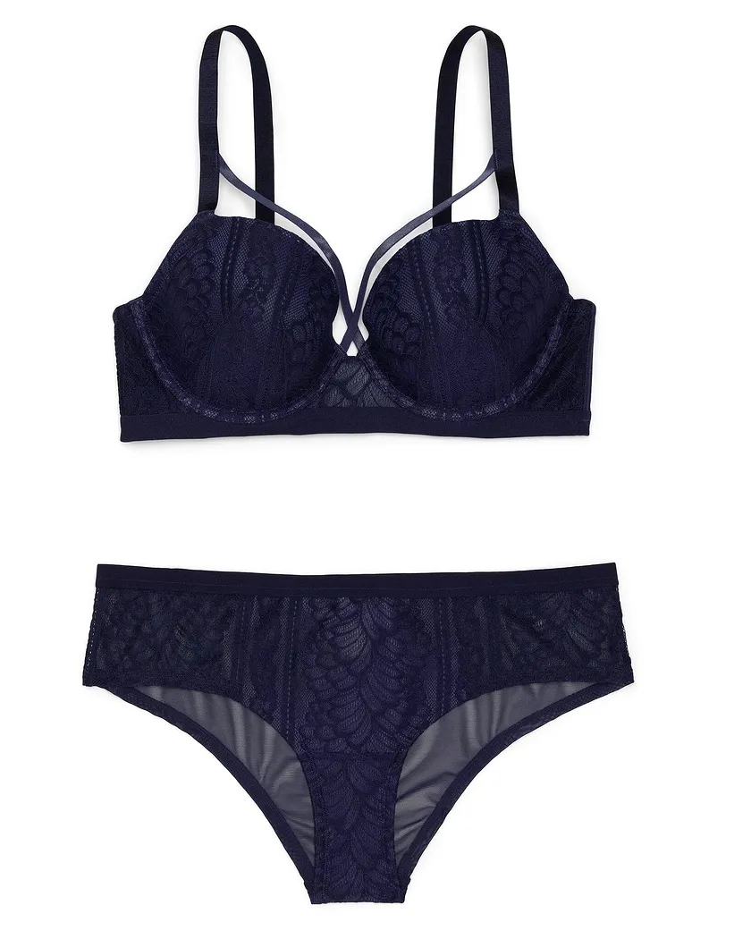 Sparrow Dark Blue 2 Lightly Lined bra bundle Still 1