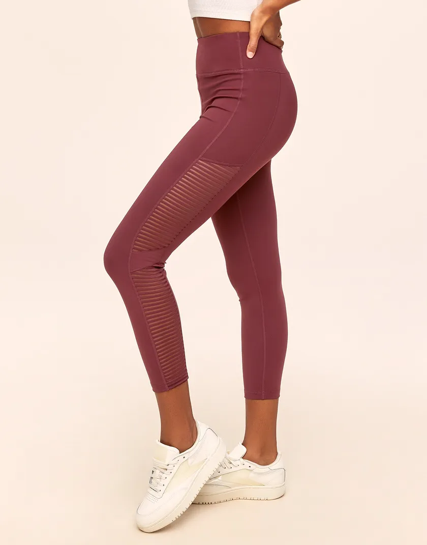 Cali Stripe Mesh Red activewear bundle Model 1