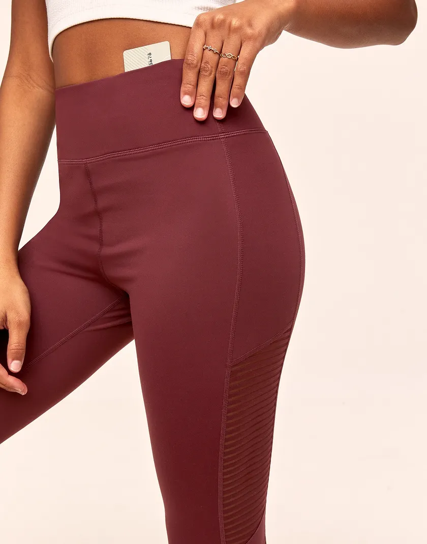 Cali Stripe Mesh Red activewear bundle Model 6