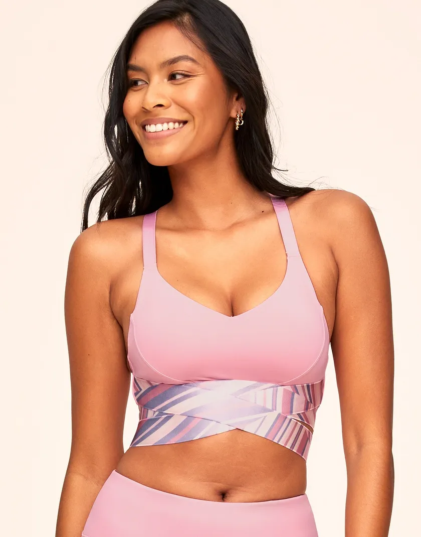 Maven Stripe Pink Contour activewear bundle Model 1