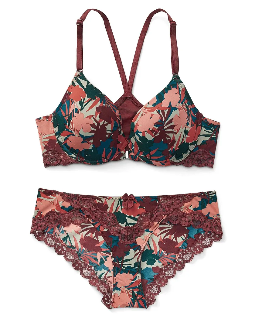 Alexis Tropical Orange 2 Lightly Lined bra bundle Still 1