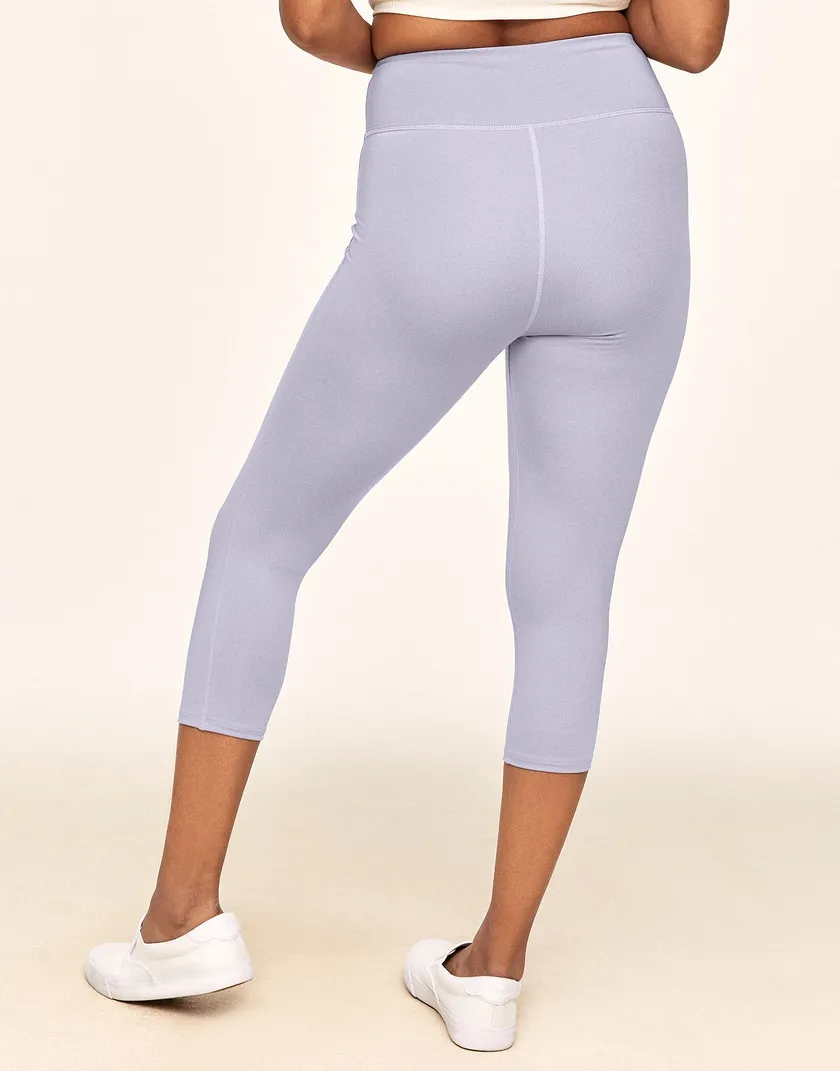 Haley Heathered Crop Purple activewear bundle Model 6
