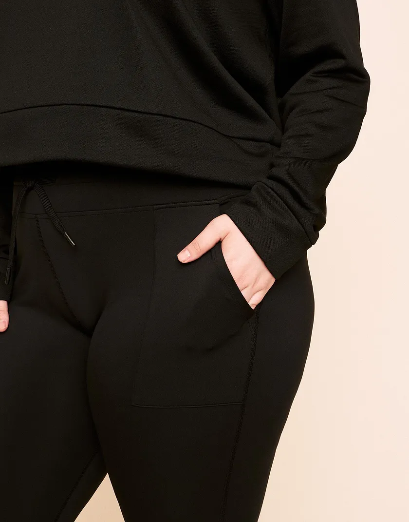 Jenesis Fitted Legging Black Plus activewear bundle Model 5