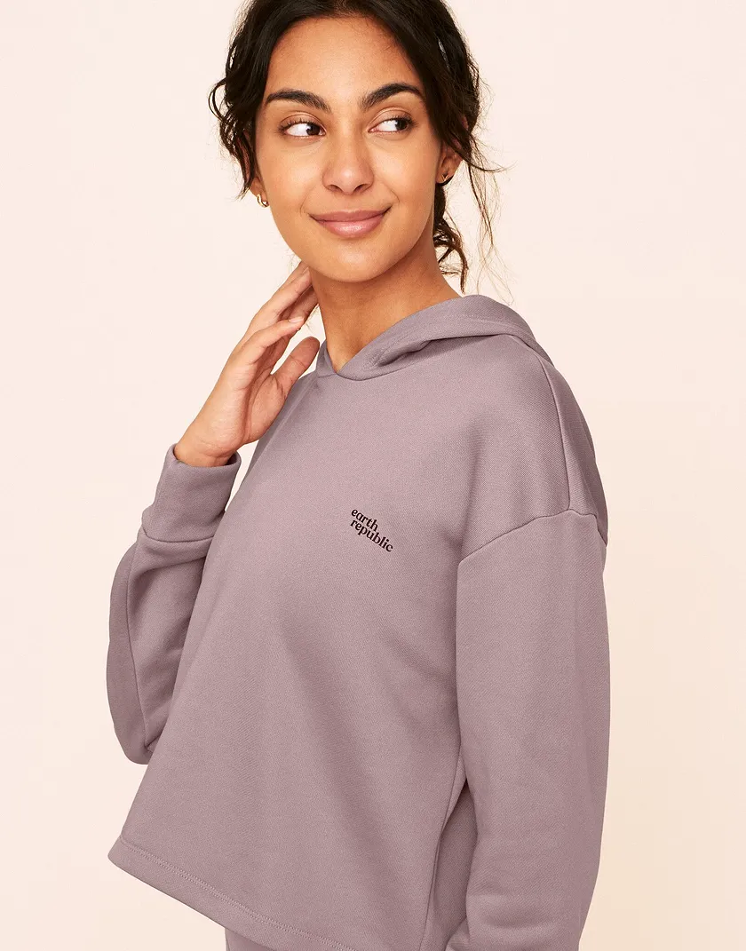 Myah Escape Luxe Hoodie Medium Beige activewear bundle Model 4